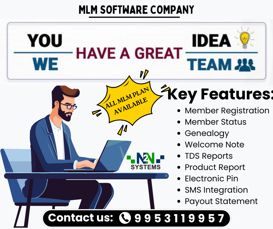 MLM Software Company in Gurgaon +91 9953119957